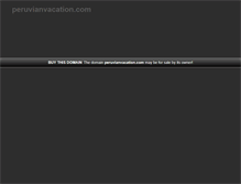 Tablet Screenshot of peruvianvacation.com